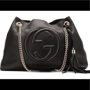 Gucci Soho Black Chain Strap Shoulder Bag